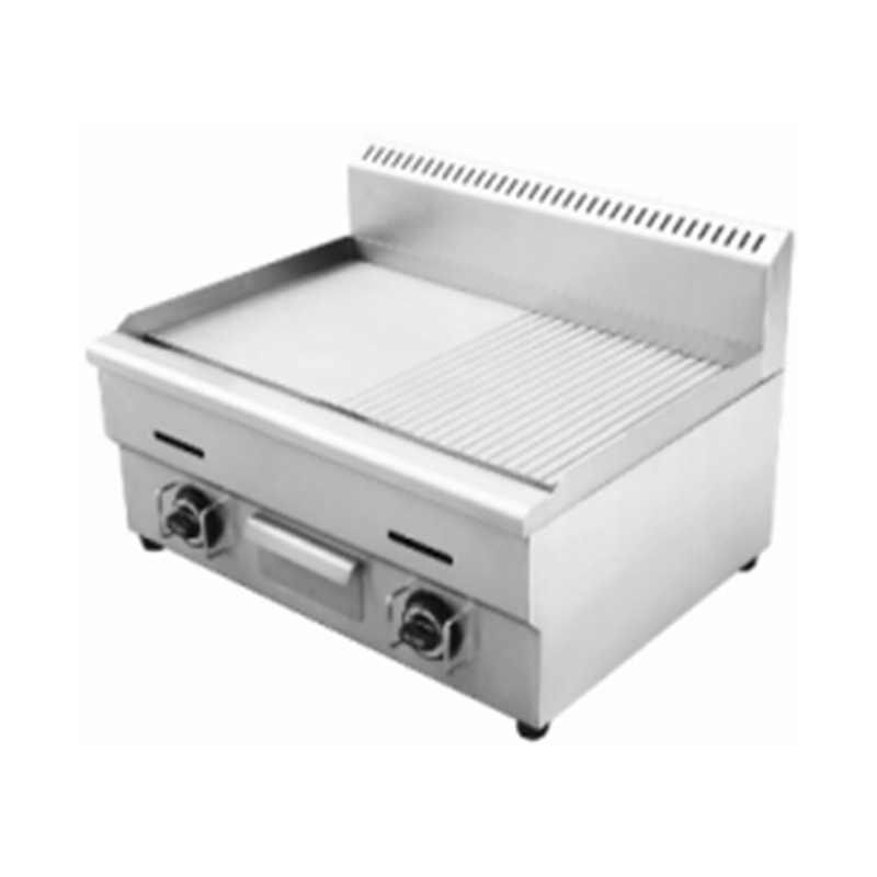 شواية تجارية بنصف أخدود نصف أملس من الفولاذ المقاوم للصدأ تعمل بالغاز الطبيعي/غاز البترول المسال