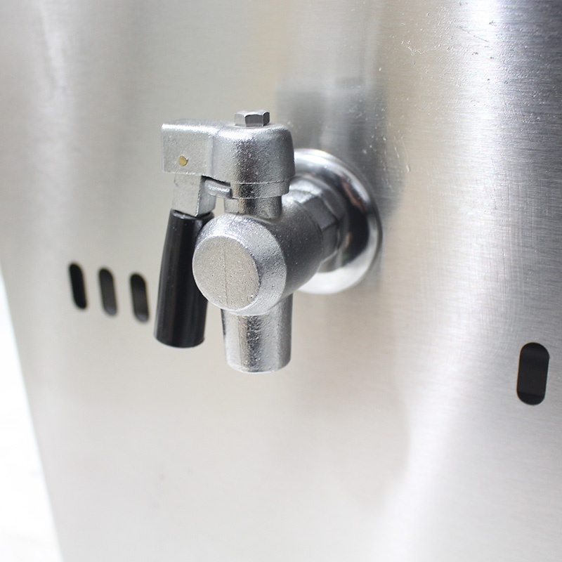 الفولاذ المقاوم للصدأ الغاز الطبيعي / غاز البترول المسال التجارية كونترتوب المقلاة العميقة مع صمام