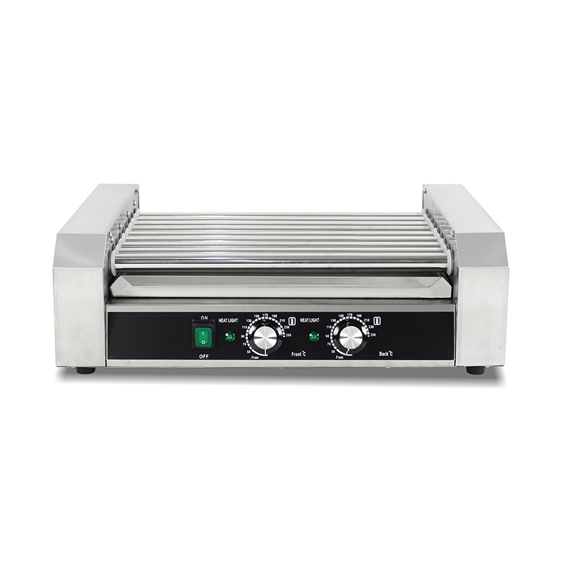 ماكينة شواء هوت دوج كهربائية من الفولاذ المقاوم للصدأ