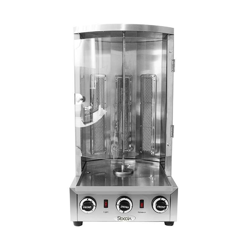 الفولاذ المقاوم للصدأ التجارية الغاز الطبيعي / غاز البترول المسال آلة المطبخ شواء الشاورما