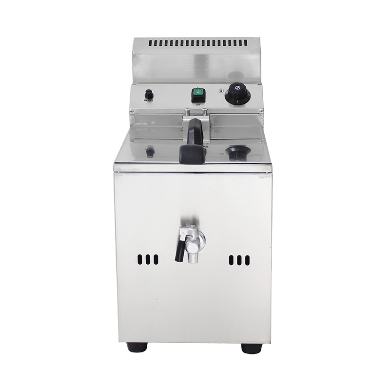 الفولاذ المقاوم للصدأ الغاز الطبيعي / غاز البترول المسال التجارية كونترتوب المقلاة العميقة مع صمام