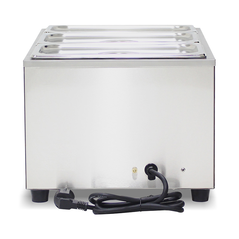 ماكينة مطبخ باين ماري الكهربائية التجارية من الفولاذ المقاوم للصدأ مع سخان واقي مضاد للجفاف