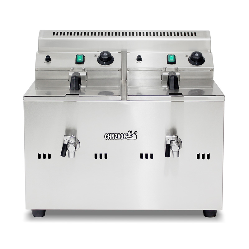 الفولاذ المقاوم للصدأ الغاز الطبيعي / غاز البترول المسال التجارية كونترتوب المقلاة العميقة مع صمام