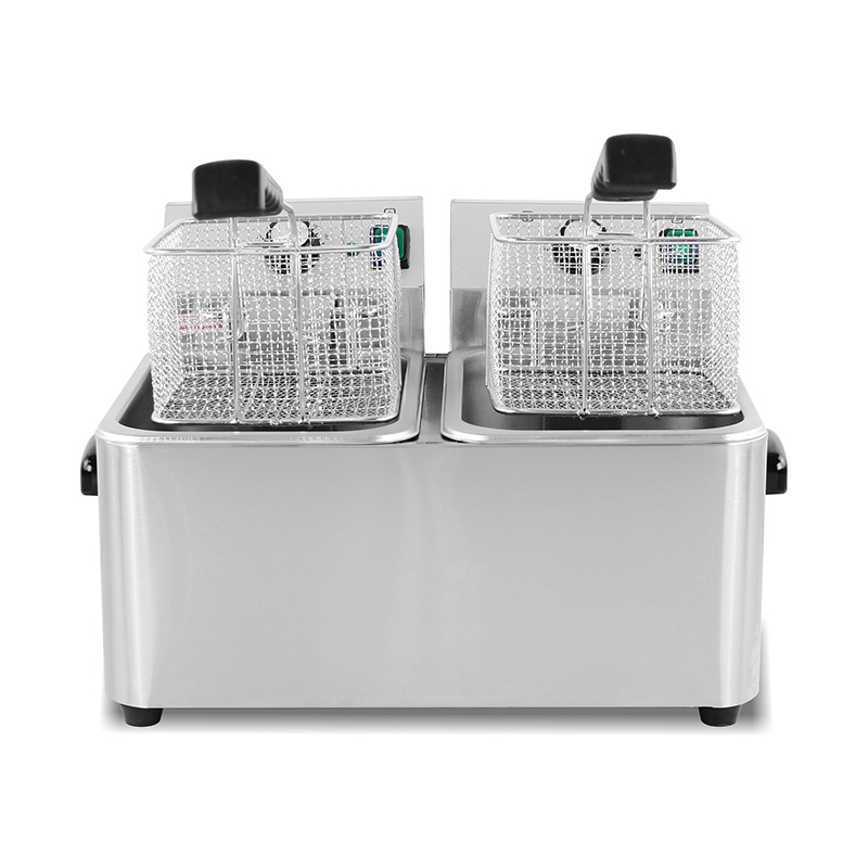 مقلاة عميقة كهربائية تجارية من الفولاذ المقاوم للصدأ