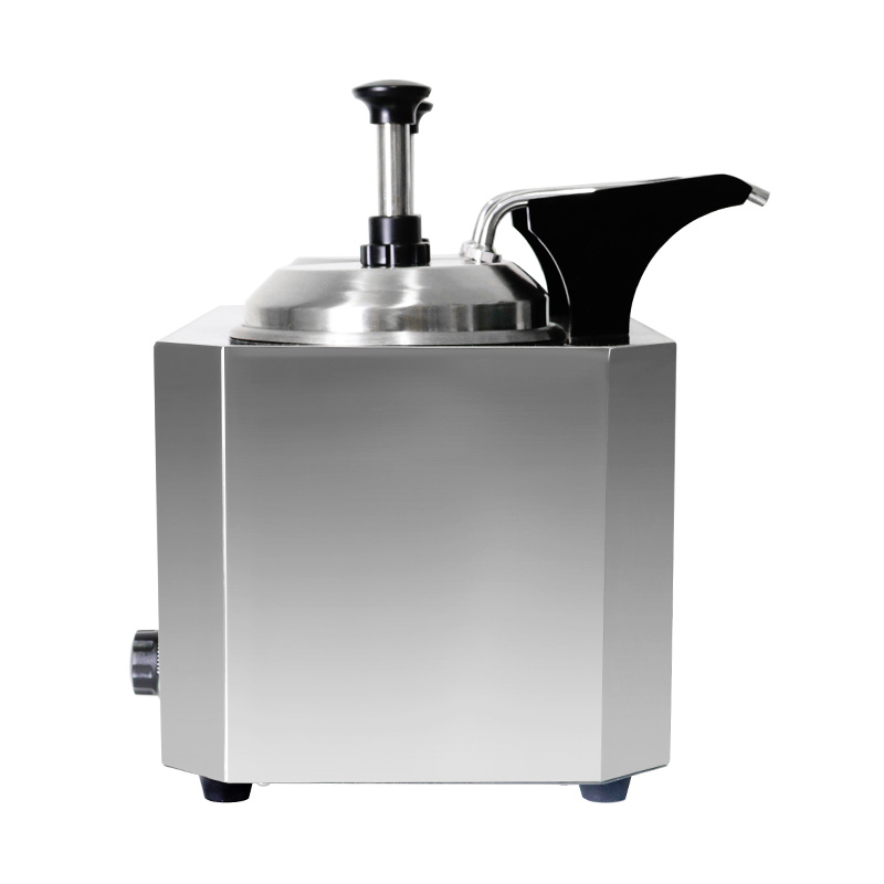 الفولاذ المقاوم للصدأ المطبخ التجاري صلصة الجبن الكهربائية أكثر دفئا مع مضخة