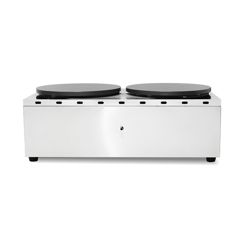 آلة صنع الكريب المصنوعة من الفولاذ المقاوم للصدأ المطلية بالتفلون بالغاز الطبيعي/غاز البترول المسال