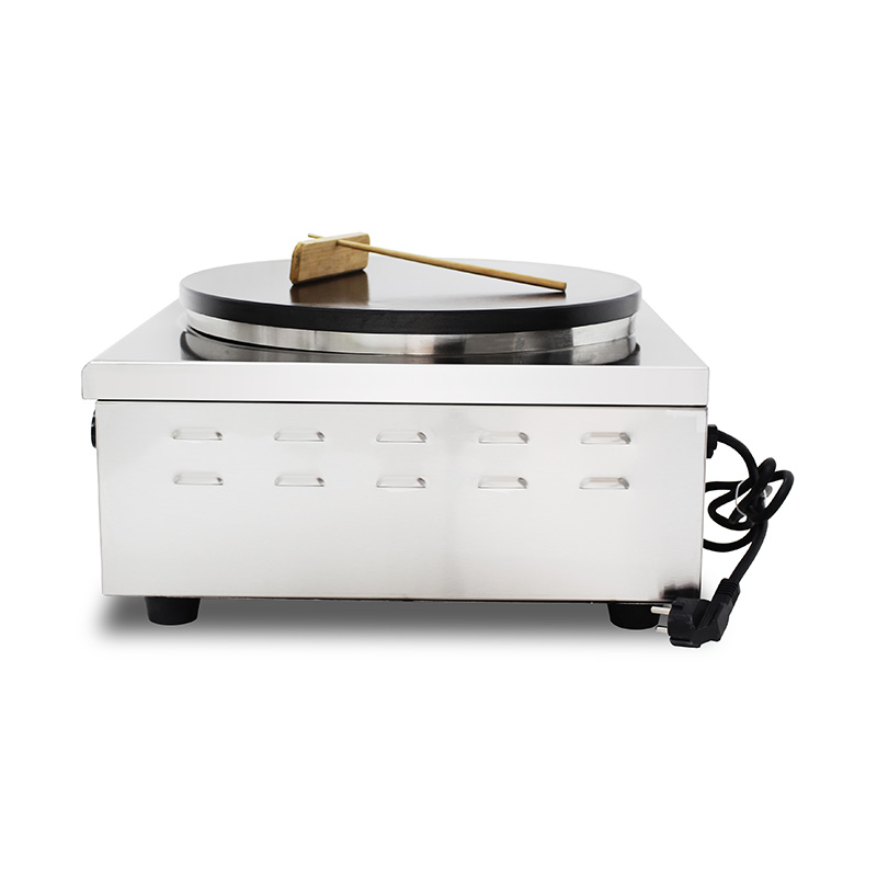 ماكينة صنع الكريب الكهربائية المطلية بالتفلون من الفولاذ المقاوم للصدأ