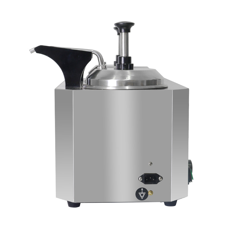 الفولاذ المقاوم للصدأ المطبخ التجاري صلصة الجبن الكهربائية أكثر دفئا مع مضخة