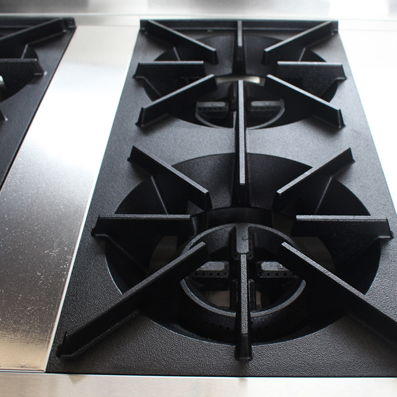 الفولاذ المقاوم للصدأ المطبخ التجاري آلة موقد الغاز الطبيعي / غاز البترول المسال