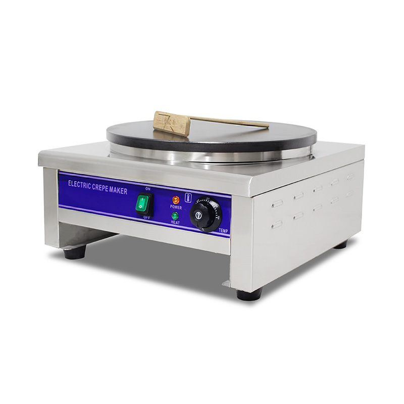 ماكينة صنع الكريب الكهربائية المطلية بالتفلون من الفولاذ المقاوم للصدأ