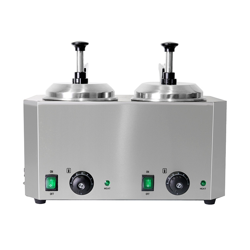 الفولاذ المقاوم للصدأ المطبخ التجاري صلصة الجبن الكهربائية أكثر دفئا مع مضخة