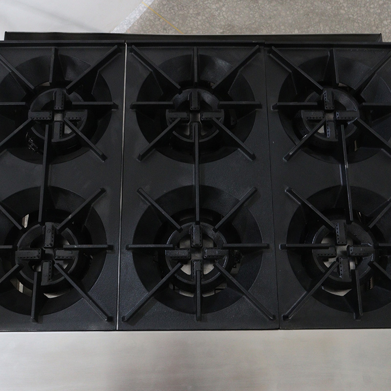 الفولاذ المقاوم للصدأ المطبخ التجاري الغاز الطبيعي / غاز البترول المسال آلة موقد سطح المكتب