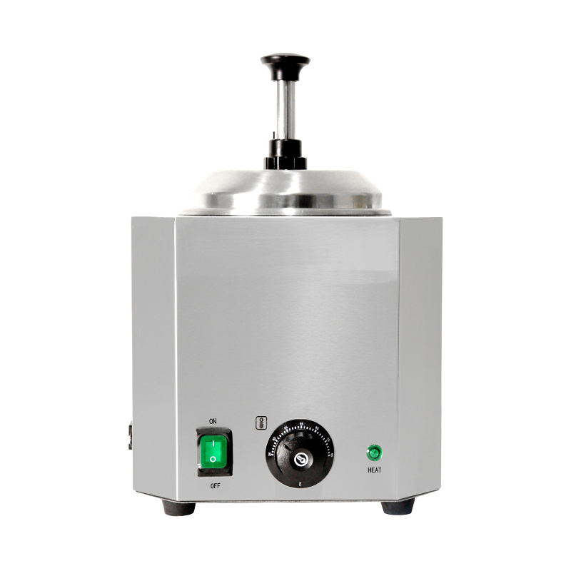 الفولاذ المقاوم للصدأ المطبخ التجاري صلصة الجبن الكهربائية أكثر دفئا مع مضخة