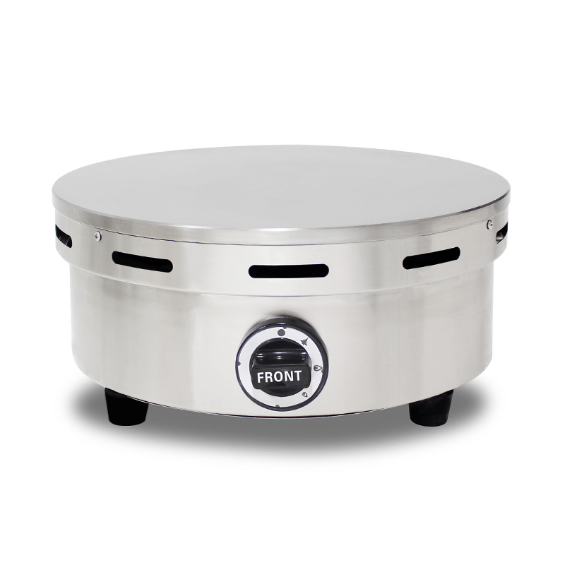 آلة صنع الكريب المصنوعة من الفولاذ المقاوم للصدأ المطلية بالتفلون بالغاز الطبيعي/غاز البترول المسال