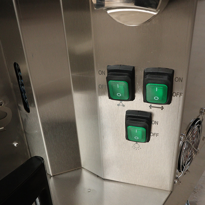 الفولاذ المقاوم للصدأ المطبخ التجاري آلة شواء الدجاج بالغاز الطبيعي / غاز البترول المسال