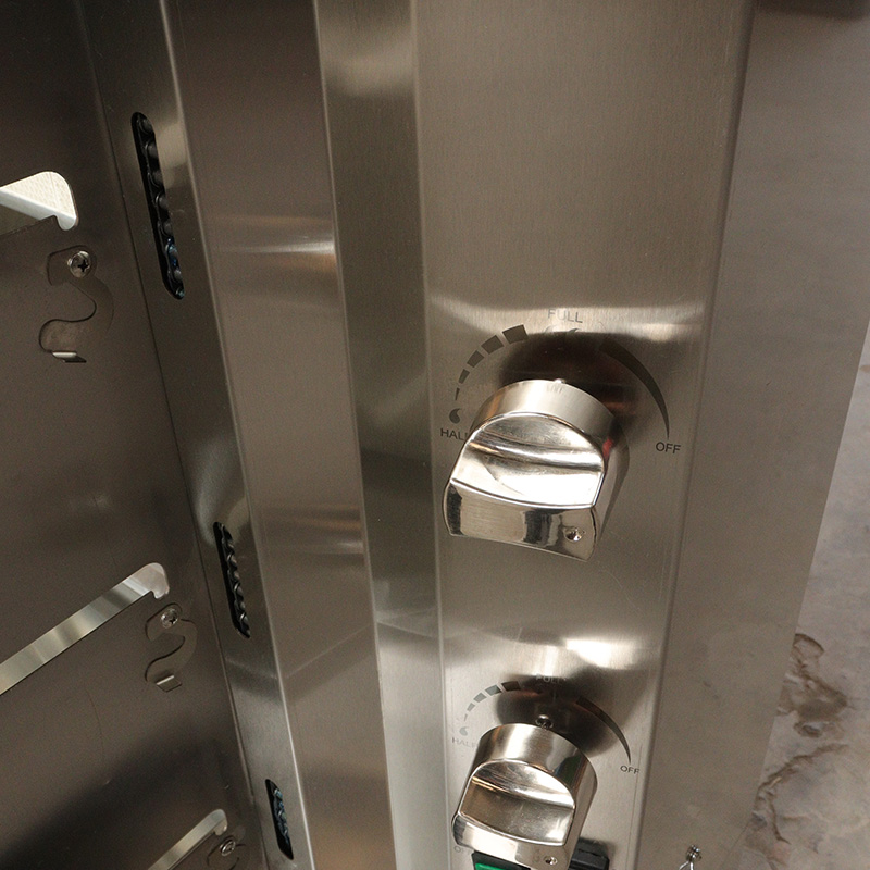 الفولاذ المقاوم للصدأ المطبخ التجاري آلة شواء الدجاج بالغاز الطبيعي / غاز البترول المسال