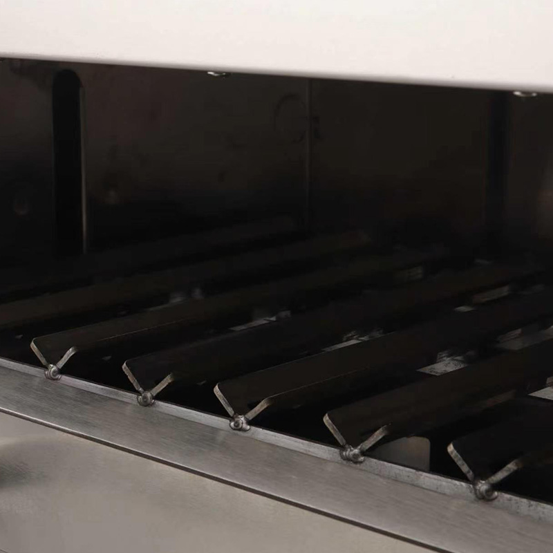 الفولاذ المقاوم للصدأ التجاري الغاز الطبيعي/LPG ستيك الاتصال شواء آلة المطبخ