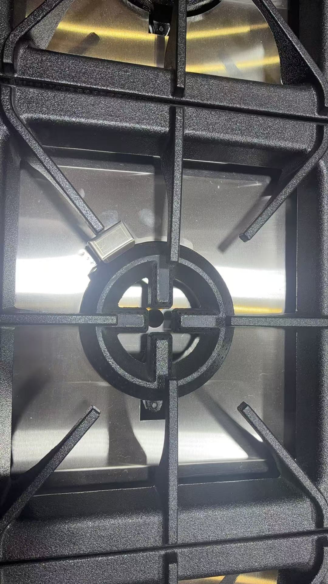 موقد طهي للغاز الطبيعي/غاز البترول المسال من الفولاذ المقاوم للصدأ مع فرن